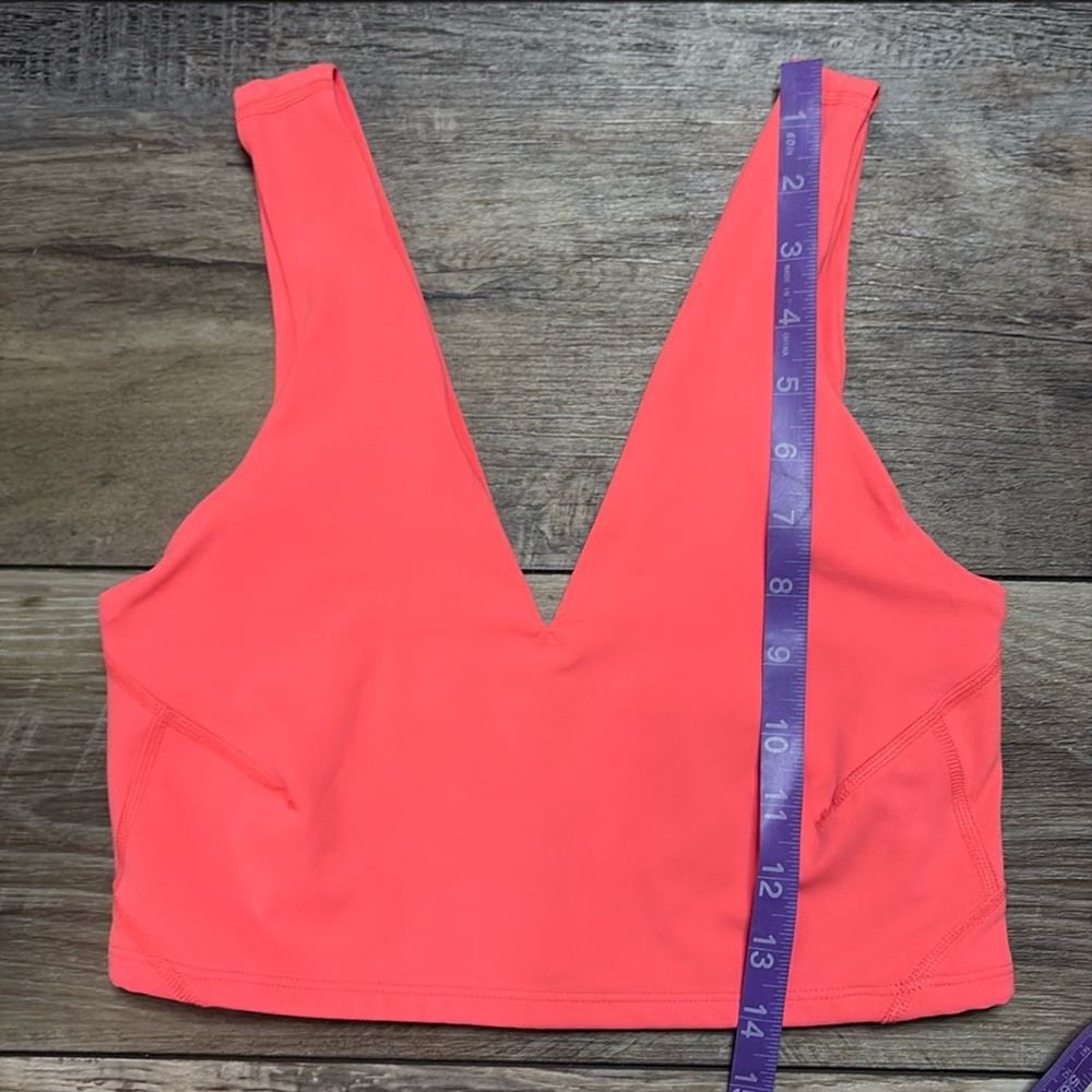NWOT FP Movement Never Better Crop Bra Neon Coral Small - Picture 4 of 6